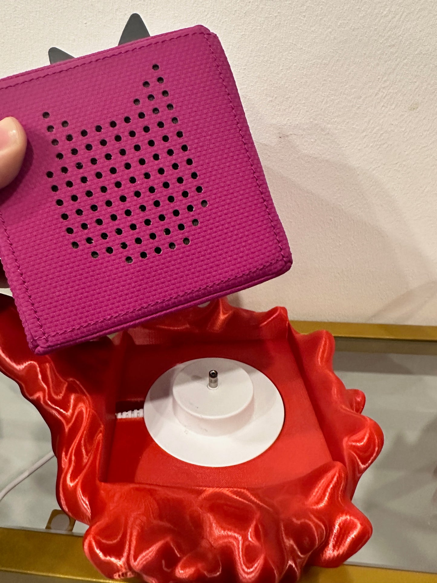 Toniebox Stand Halterung Drache, Alexa Echo Dot Halterung Feuerspeiender Drache