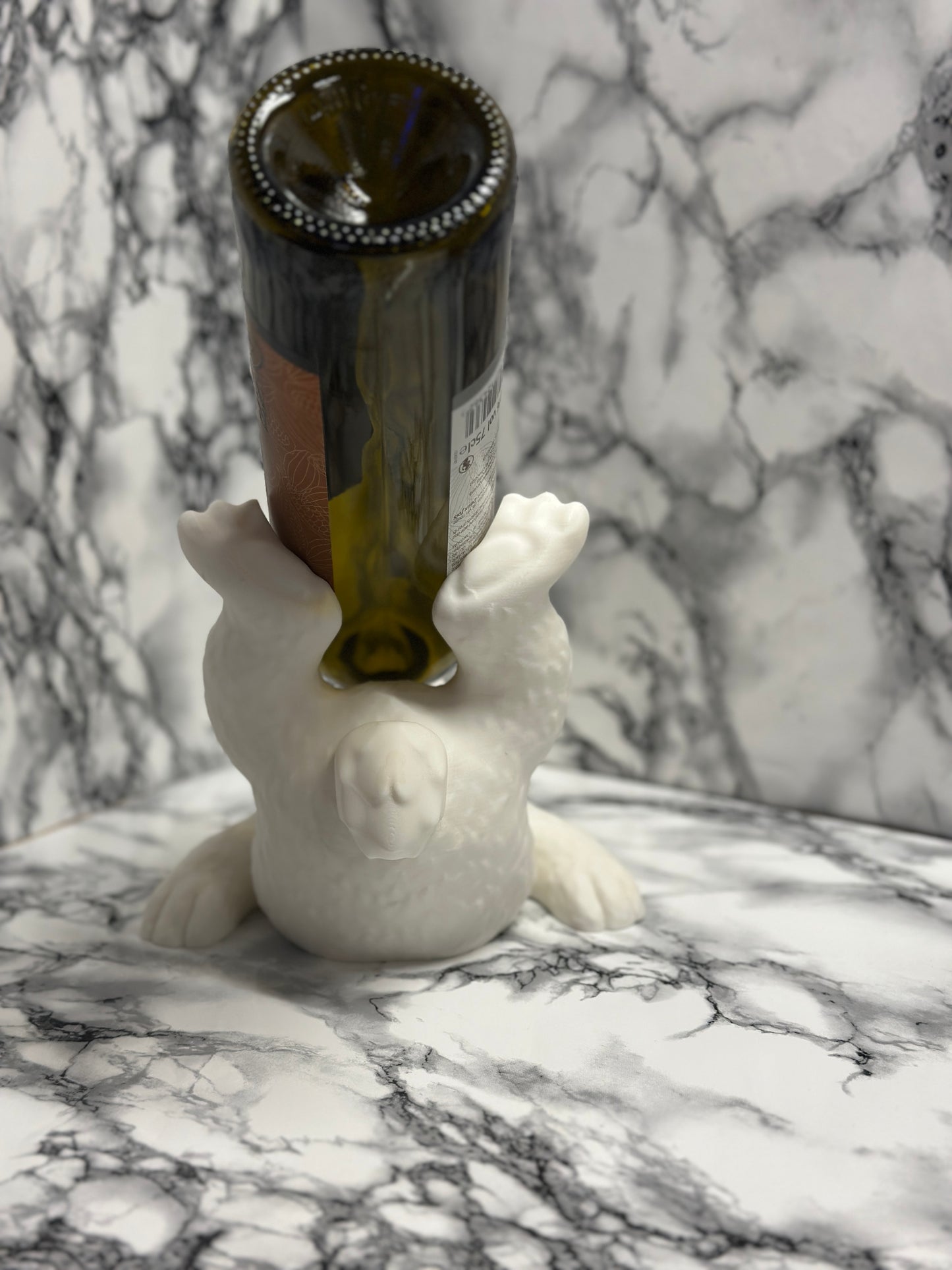 Weinflaschenhalter Hase