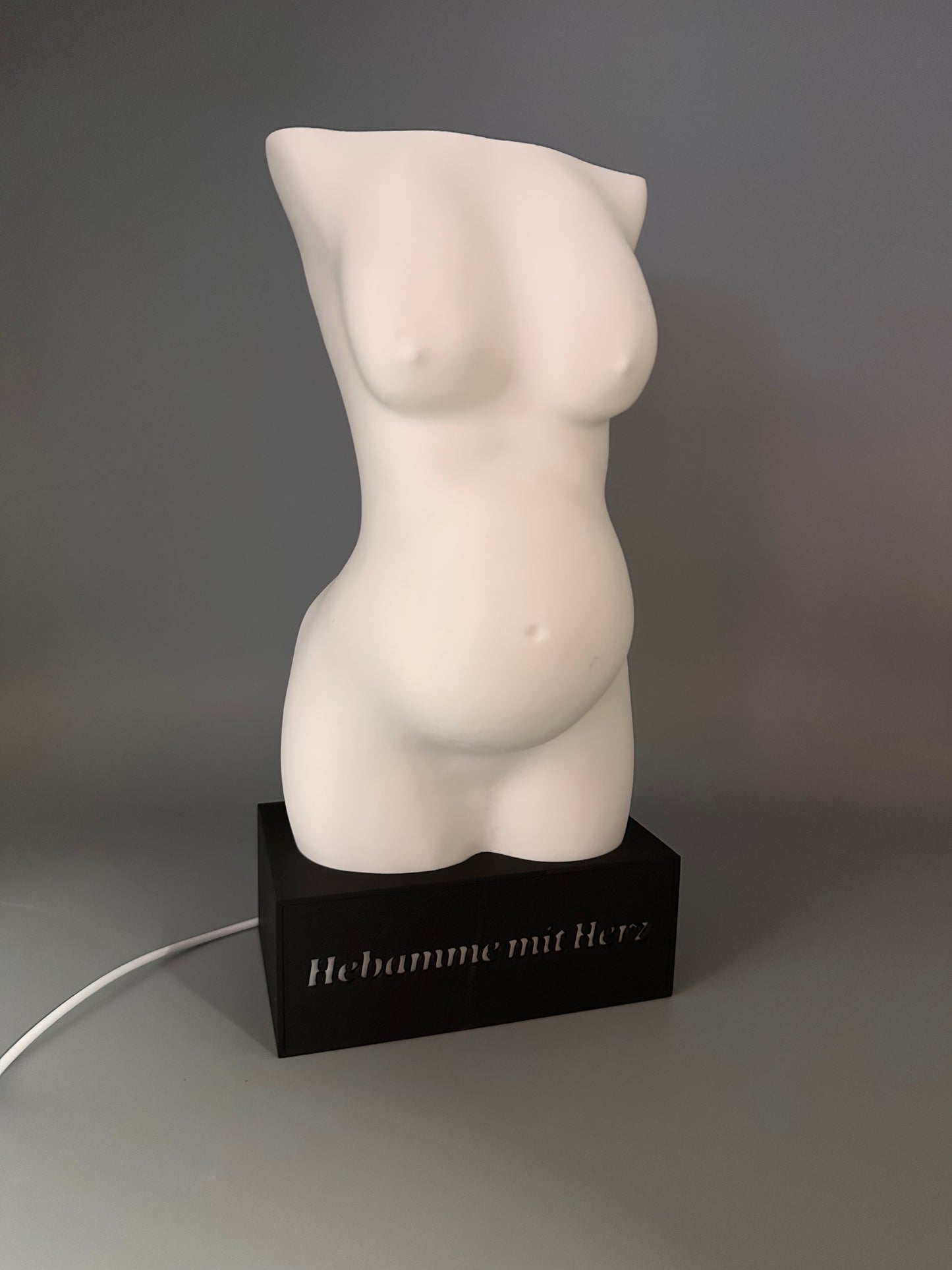 Schwangerschaftslampe, Beleuchteter Frauenkörper Schwanger, Schwangerlampe, Hebamme, Schwanger