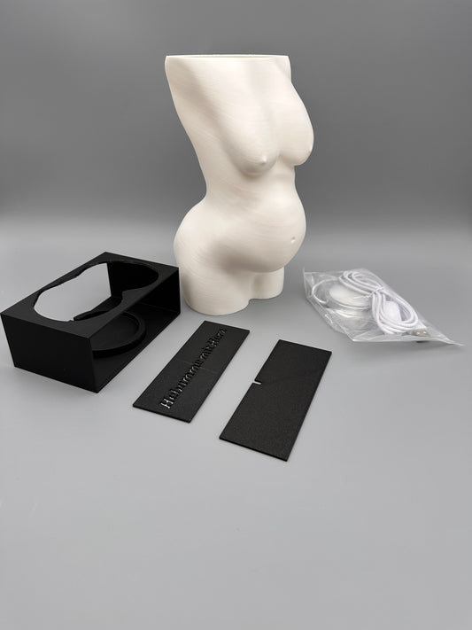 Schwangerschaftslampe, Beleuchteter Frauenkörper Schwanger, Schwangerlampe, Hebamme, Schwanger