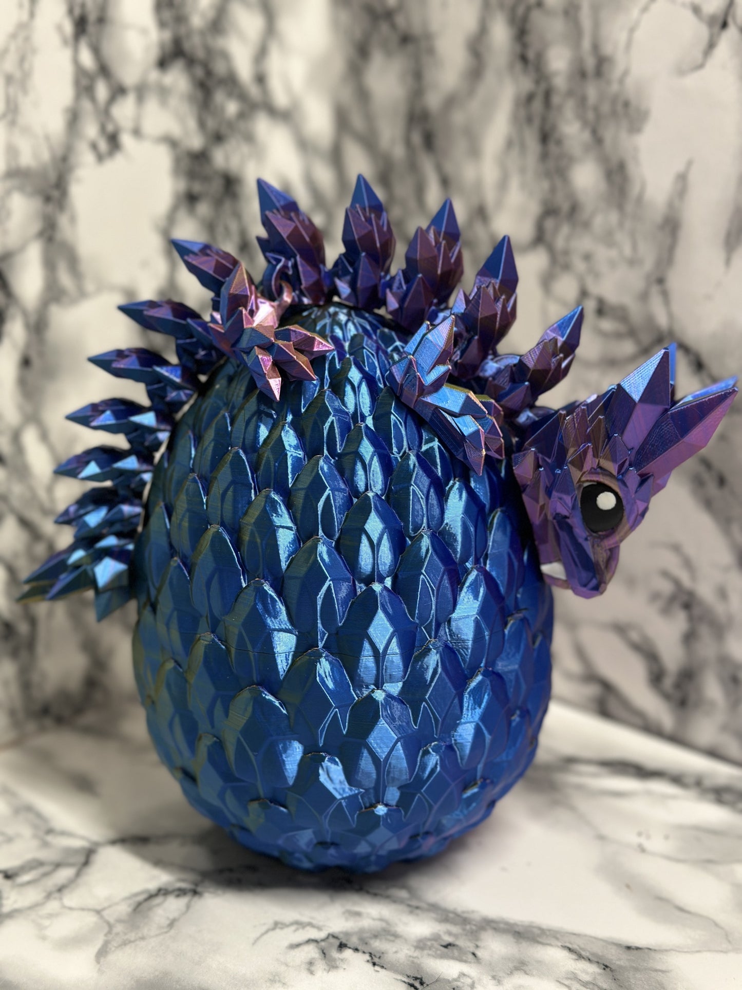 Kristalldrache mit Ei - Set, beweglicher Drache, Fidget