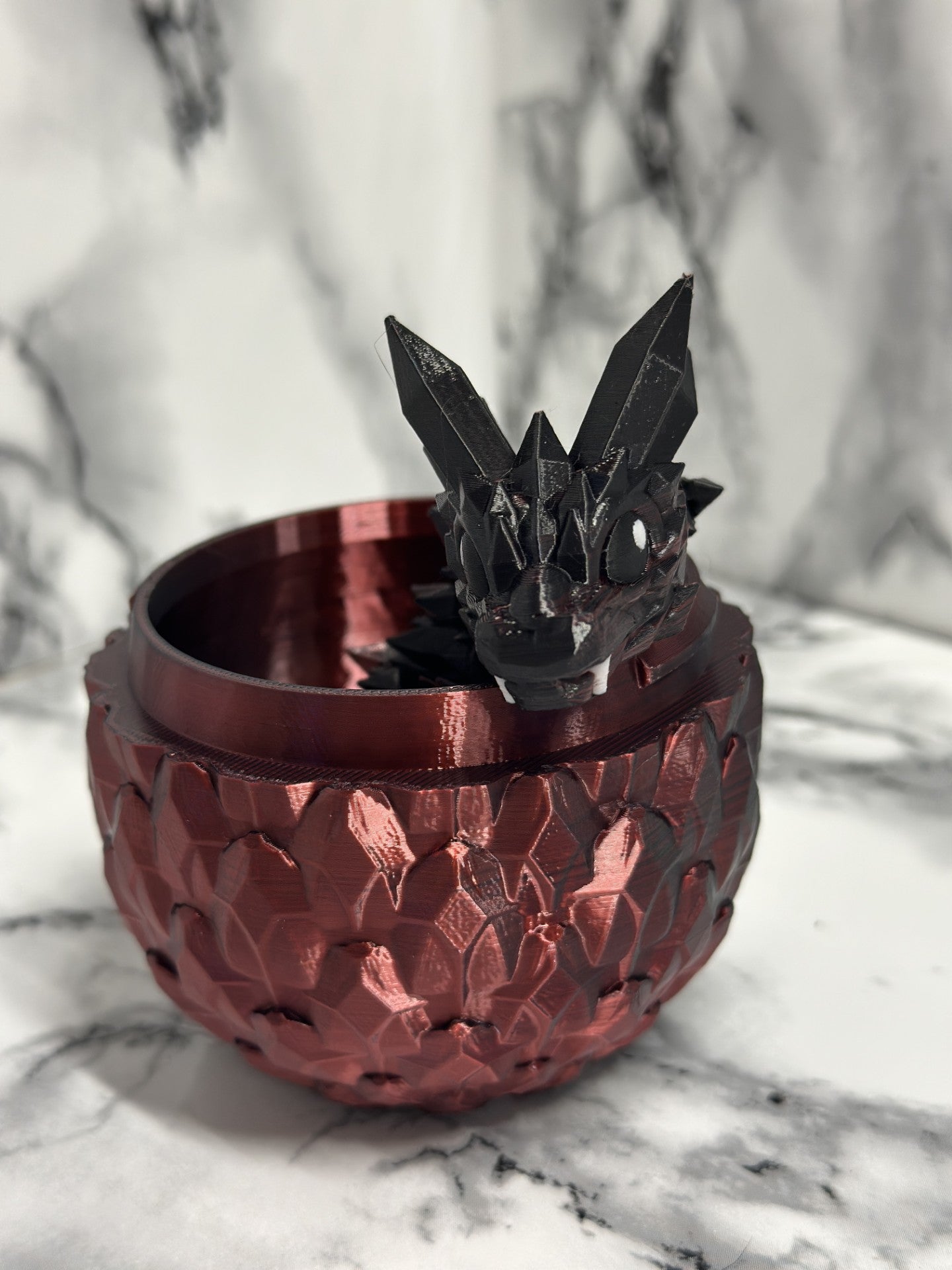 Kristalldrache mit Ei - Set, beweglicher Drache, Fidget