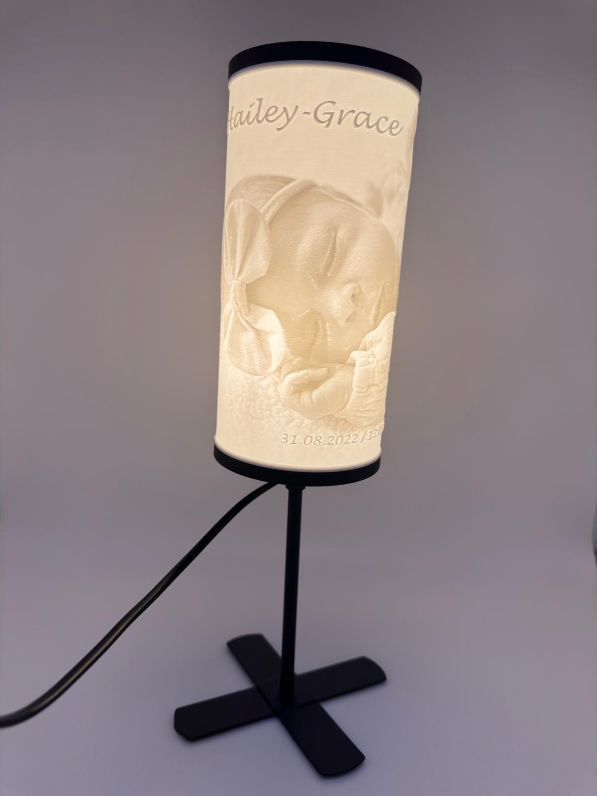 Personaliserte Litophane Lampe I Lampe Rund