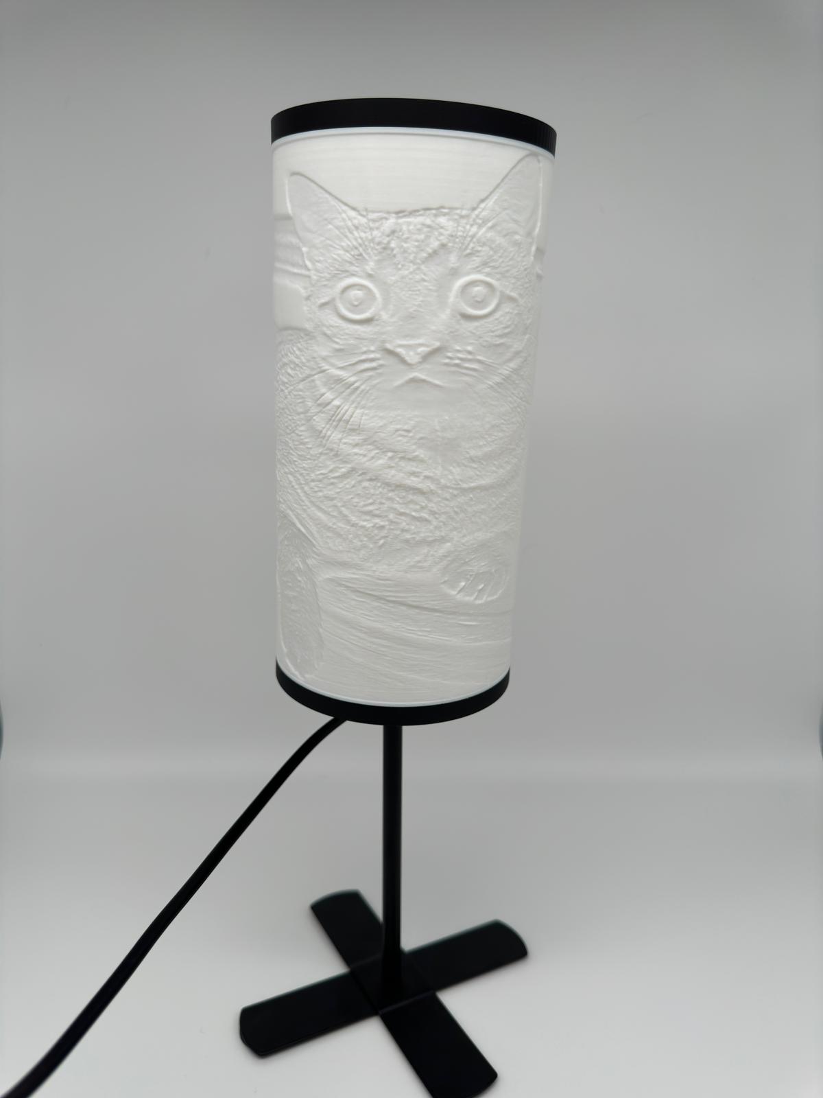 Personaliserte Litophane Lampe I Lampe Rund