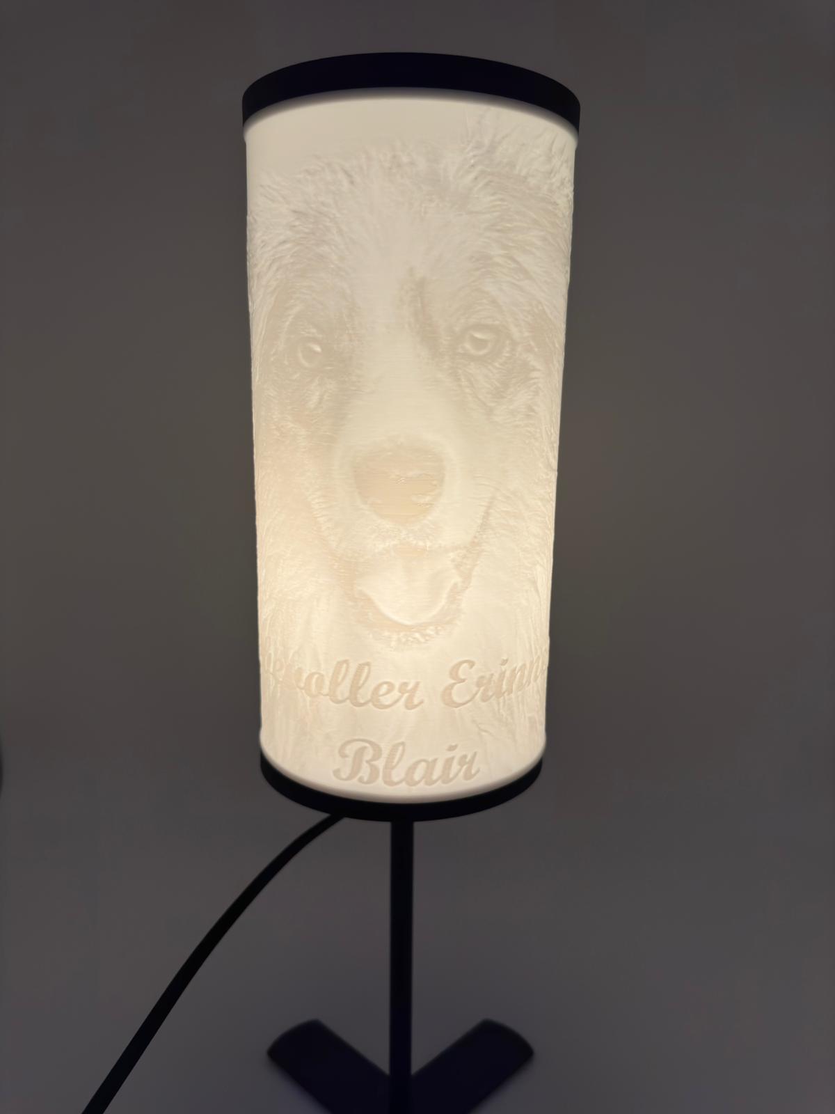Personaliserte Litophane Lampe I Lampe Rund
