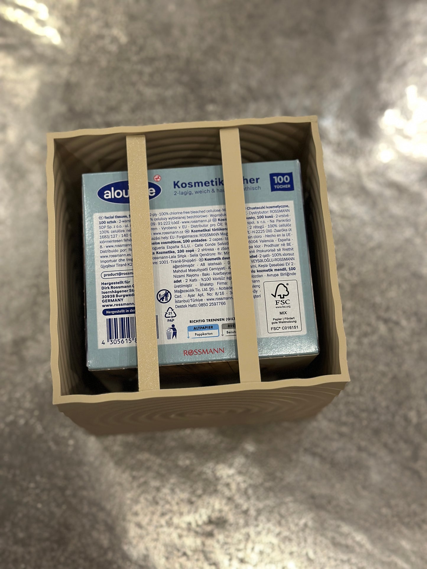 Taschentuchbox, Kosmetiktuchbox, Tropfendesign, Waterdrop Taschentuchspender