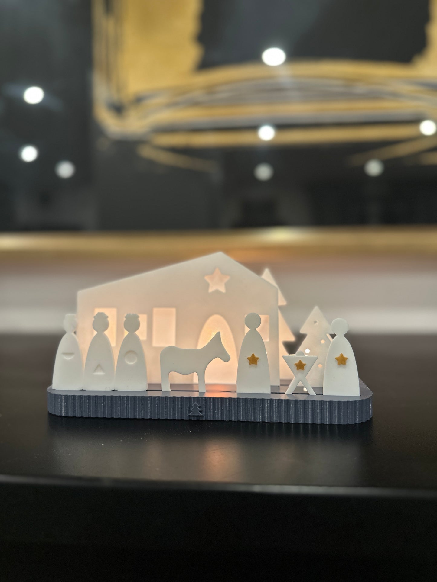 Krippe minimalistisch, schlicht I Dekoration I Weihnachten