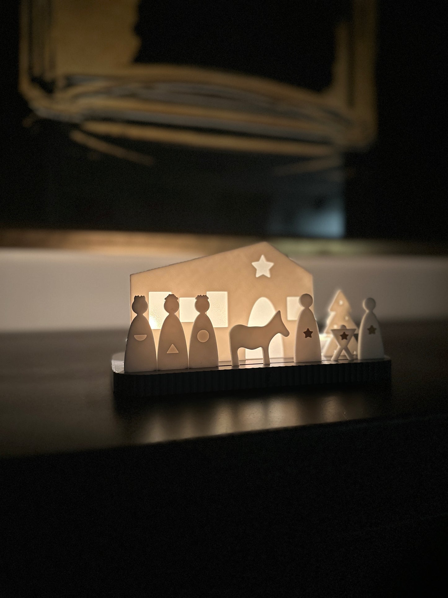 Krippe minimalistisch, schlicht I Dekoration I Weihnachten