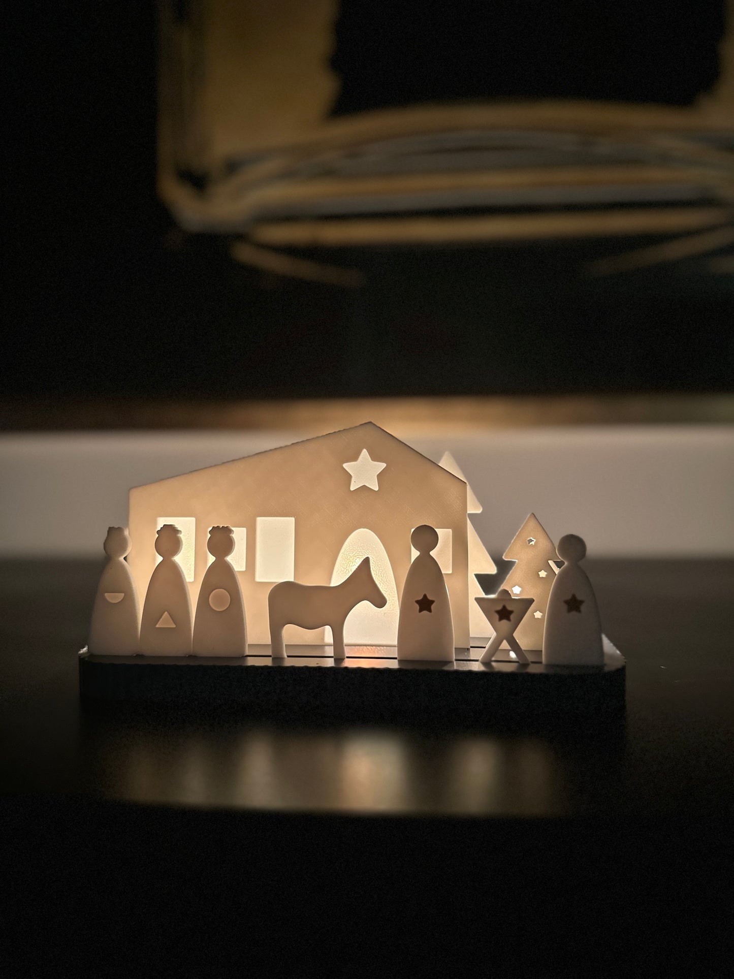 Krippe minimalistisch, schlicht I Dekoration I Weihnachten