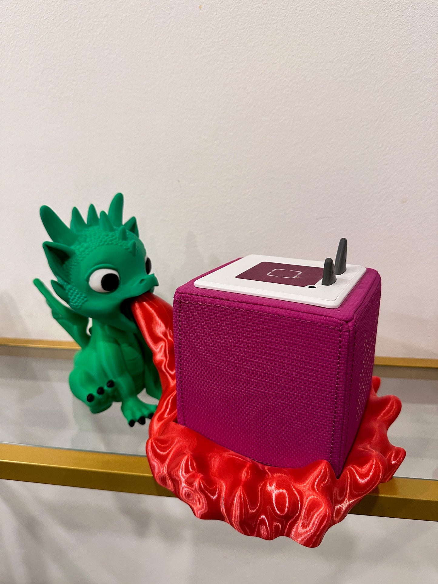 Toniebox Stand Halterung Drache, Alexa Echo Dot Halterung Feuerspeiender Drache