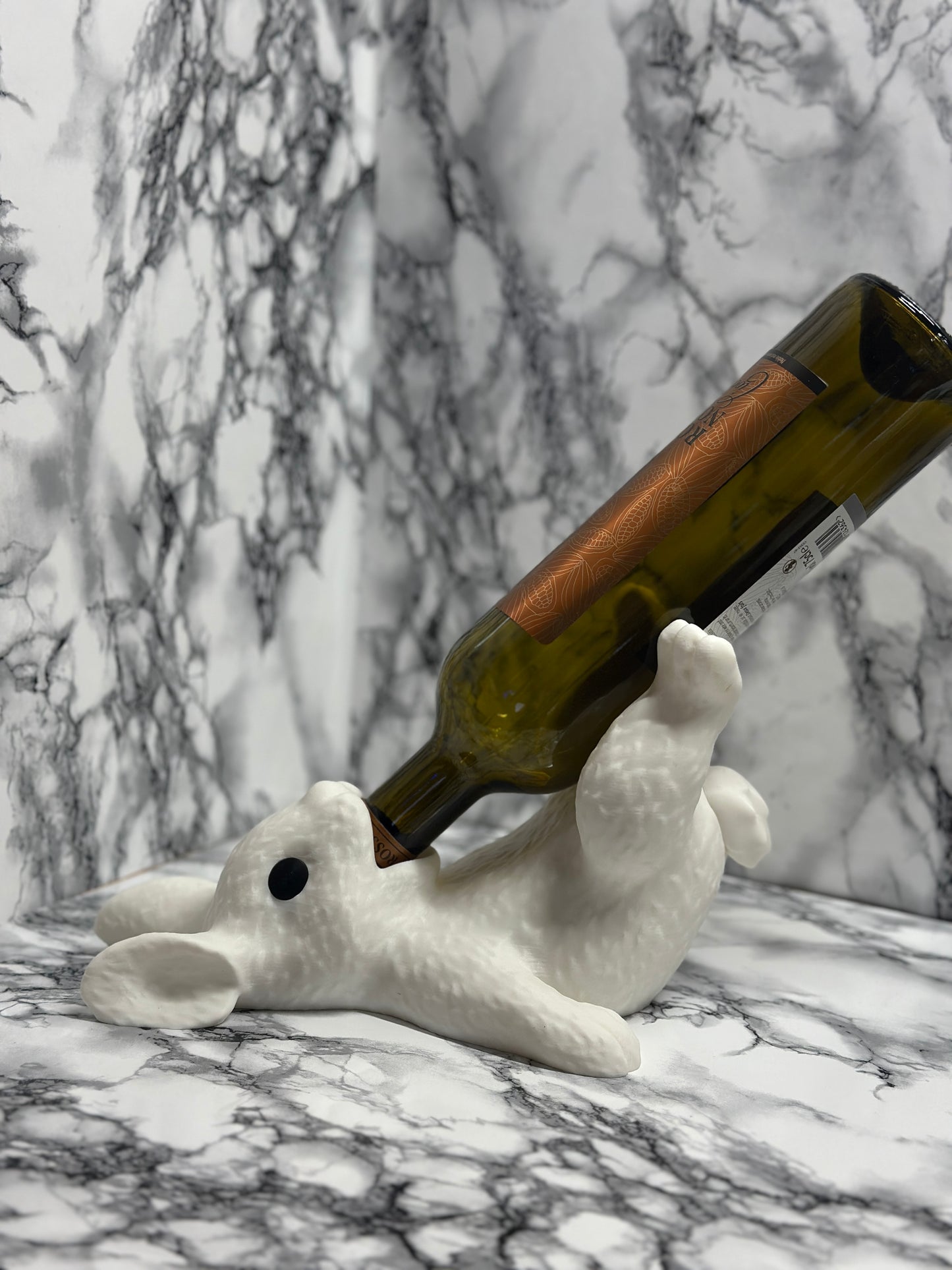 Weinflaschenhalter Hase