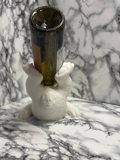 Weinflaschenhalter Hase