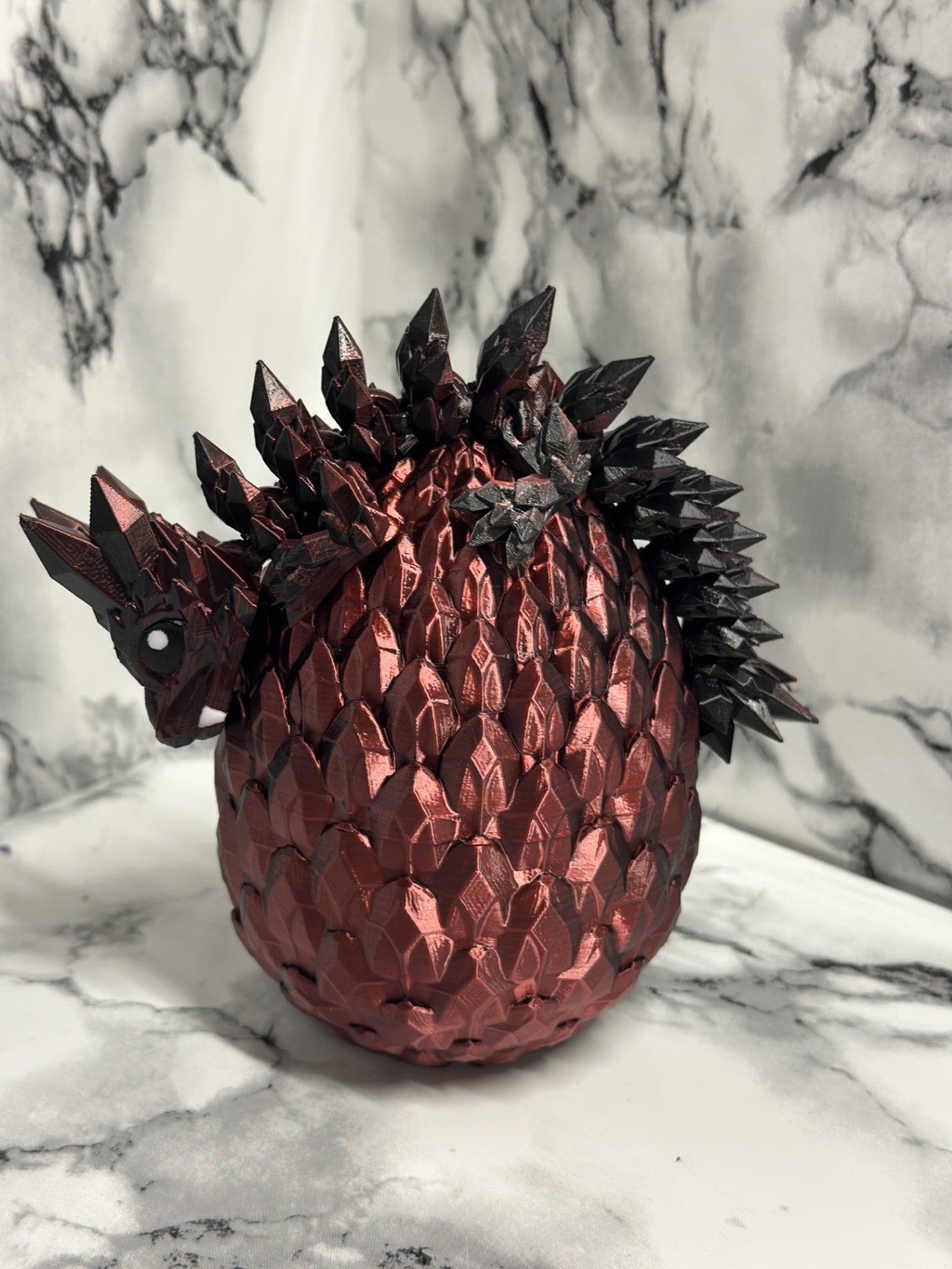 Kristalldrache mit Ei - Set, beweglicher Drache, Fidget
