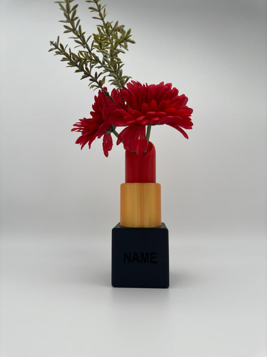Vase Lippenstift personalisierbar