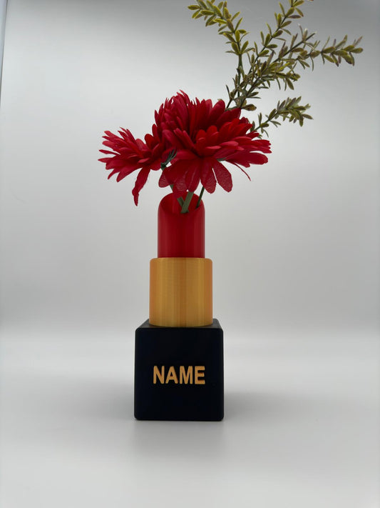 Vase Lippenstift personalisierbar