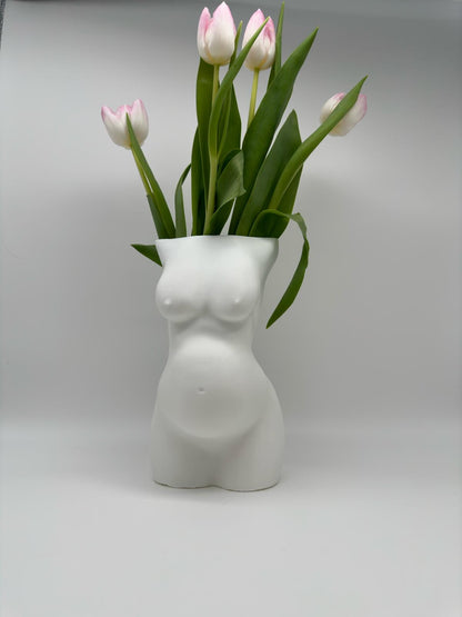 Vase I Körpervase I Frauenkörper Schwanger I Babybauch I Vase Schwanger I I Blumenvase I Design