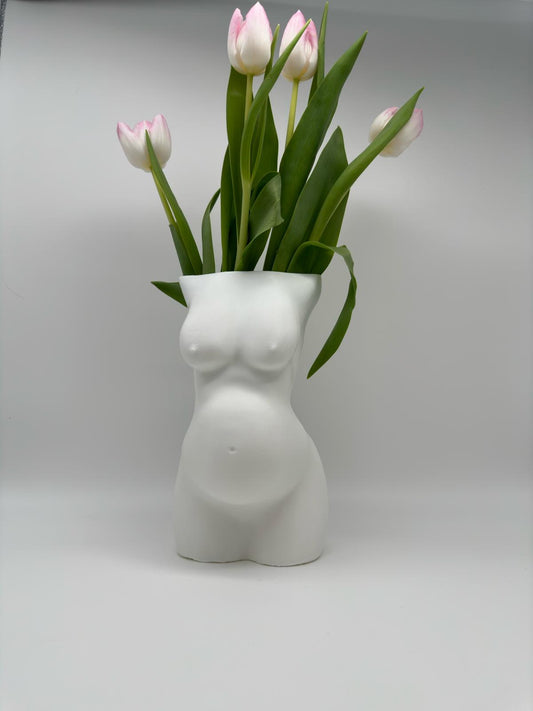 Vase I Körpervase I Frauenkörper Schwanger I Babybauch I Vase Schwanger I I Blumenvase I Design