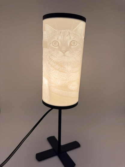 Personaliserte Litophane Lampe I Lampe Rund